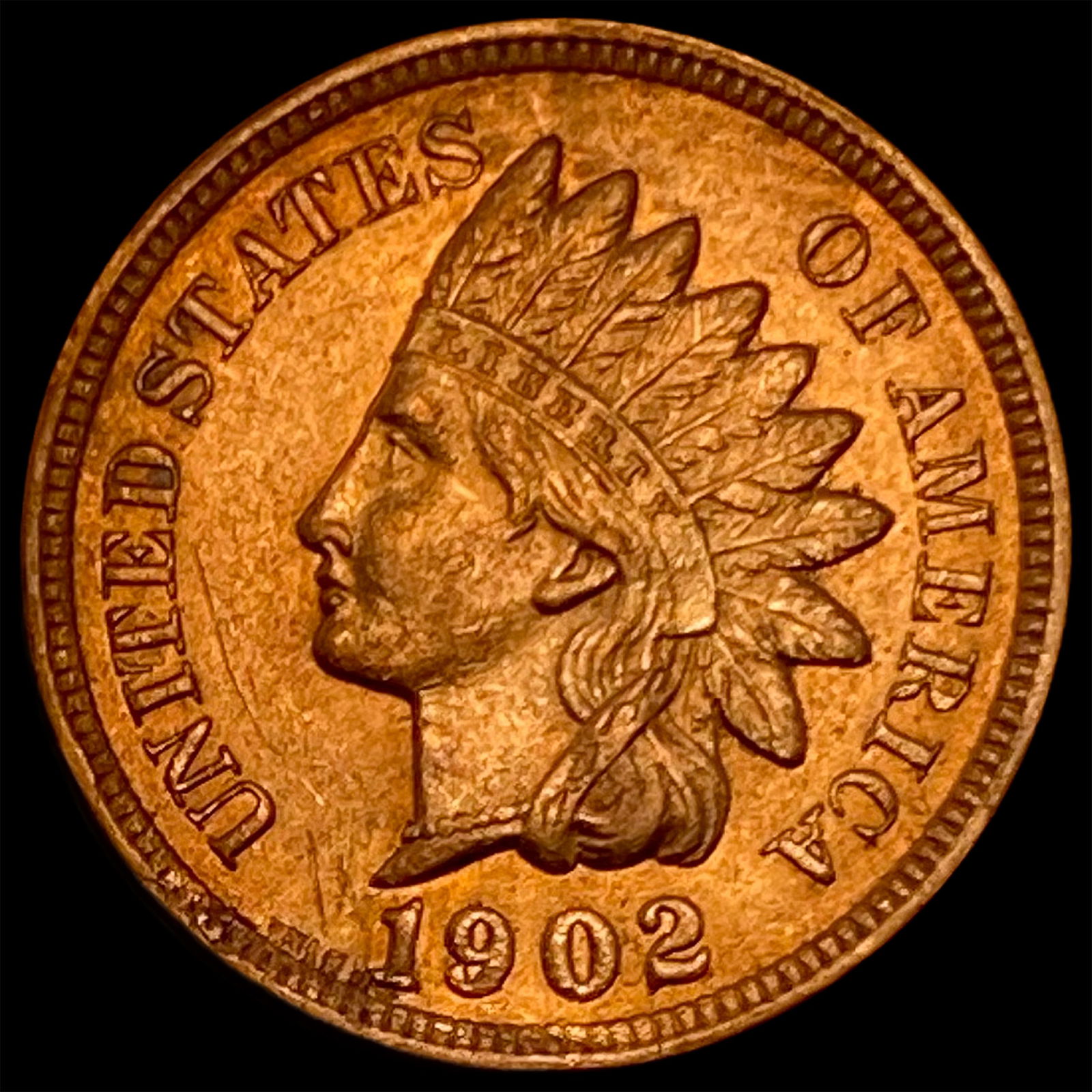 1902 Red Indian Head Cent UNCIRCULATED (1 of 2)