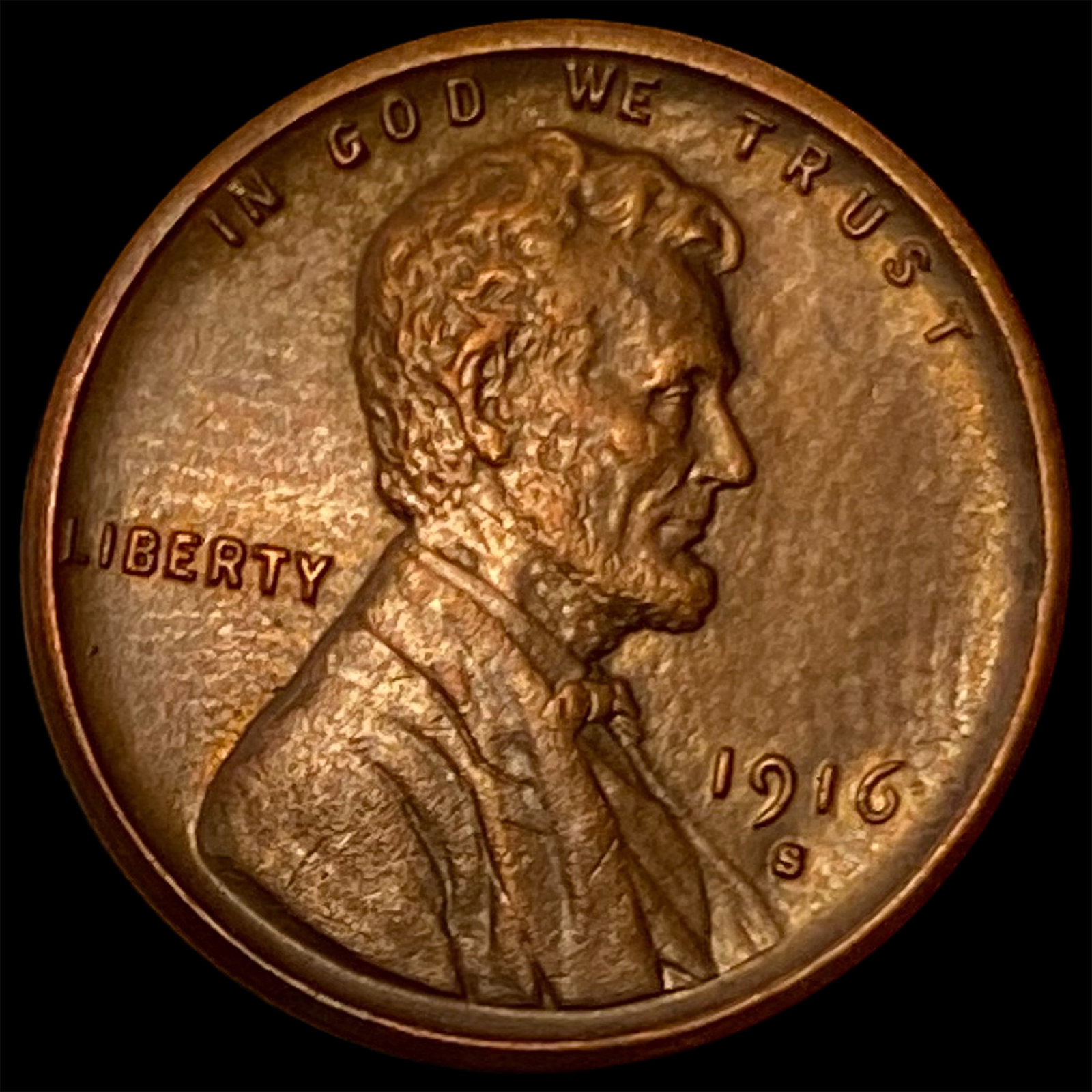 1916-S Lincoln Wheat Cent BN UNCIRCULATED (1 of 2)