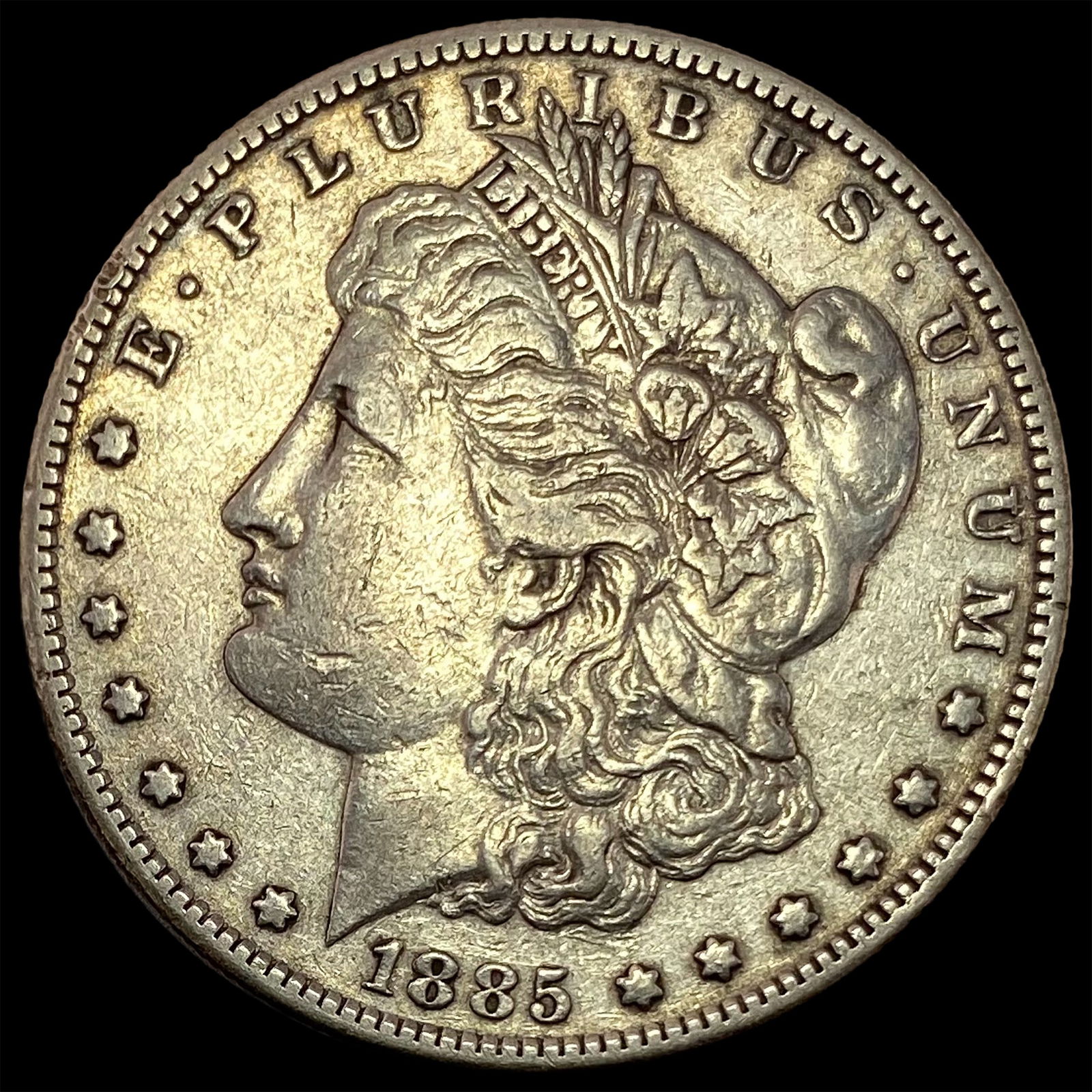 1885-S/S Silver Morgan Dollar NEARLY UNCIRCULATED (1 of 2)