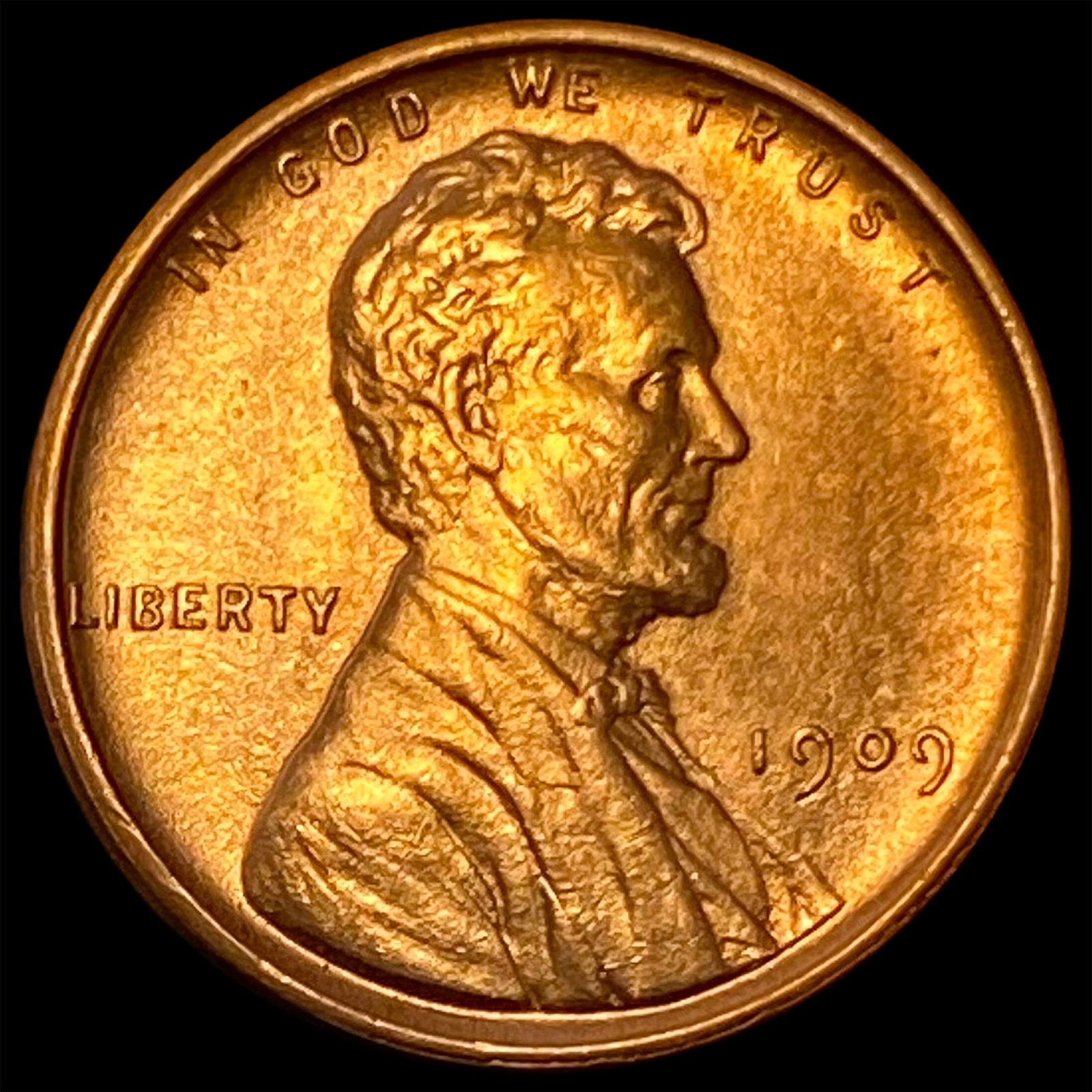 1909 VDB Red Lincoln Wheat Cent CHOICE BU (1 of 2)