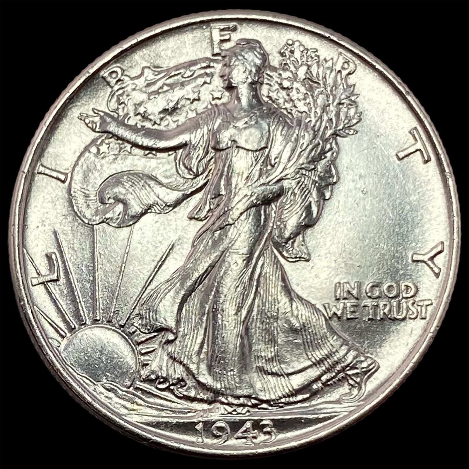 1943 Silver Walking Liberty Half Dollar UNCIRCULATED (1 of 2)