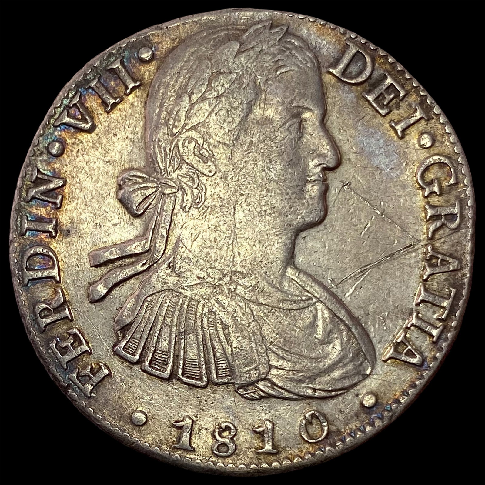 1810-Mo HJ Silver 8 Reales NEARLY UNCIRCULATED: 1810-Mo HJ Silver 8 Reales NEARLY UNCIRCULATED