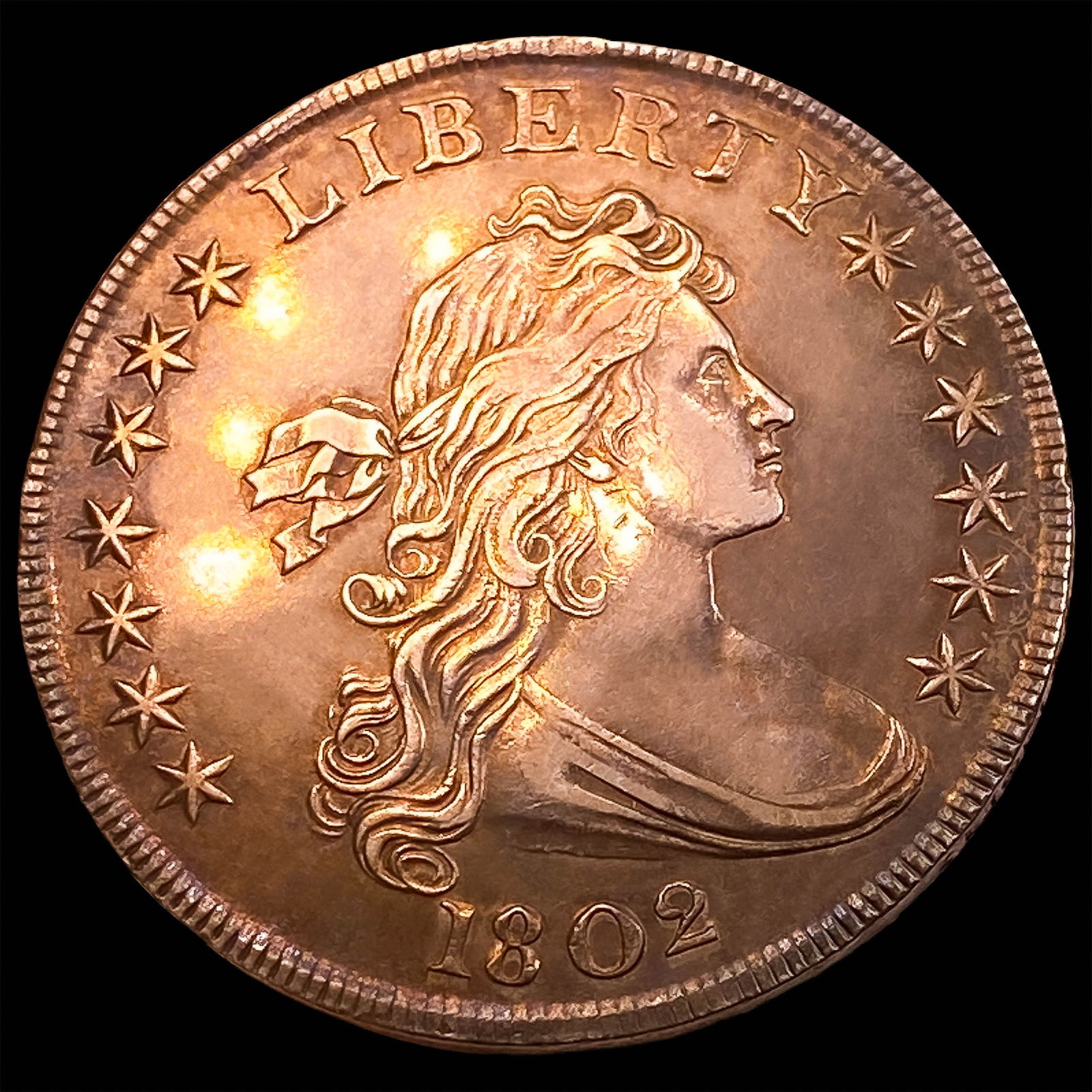 1802 Draped Bust Dollar CHOICE AU (1 of 2)