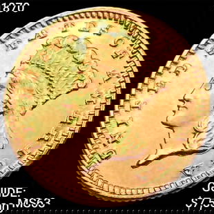 1870 Rare Gold Dollar CHOICE BU: 1870 Rare Gold Dollar CHOICE BU