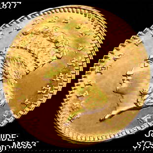 1877 Rare Gold Dollar CHOICE BU: 1877 Rare Gold Dollar CHOICE BU