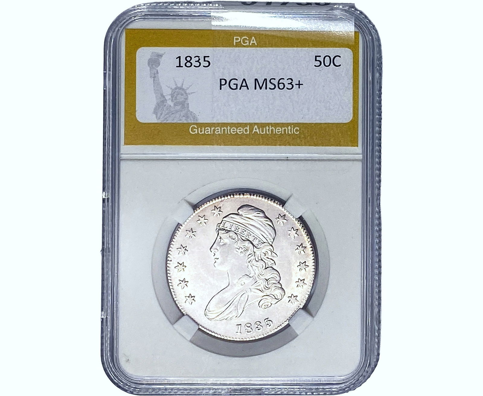 1835 Capped Bust Half Dollar PGA MS63+ (1 of 2)