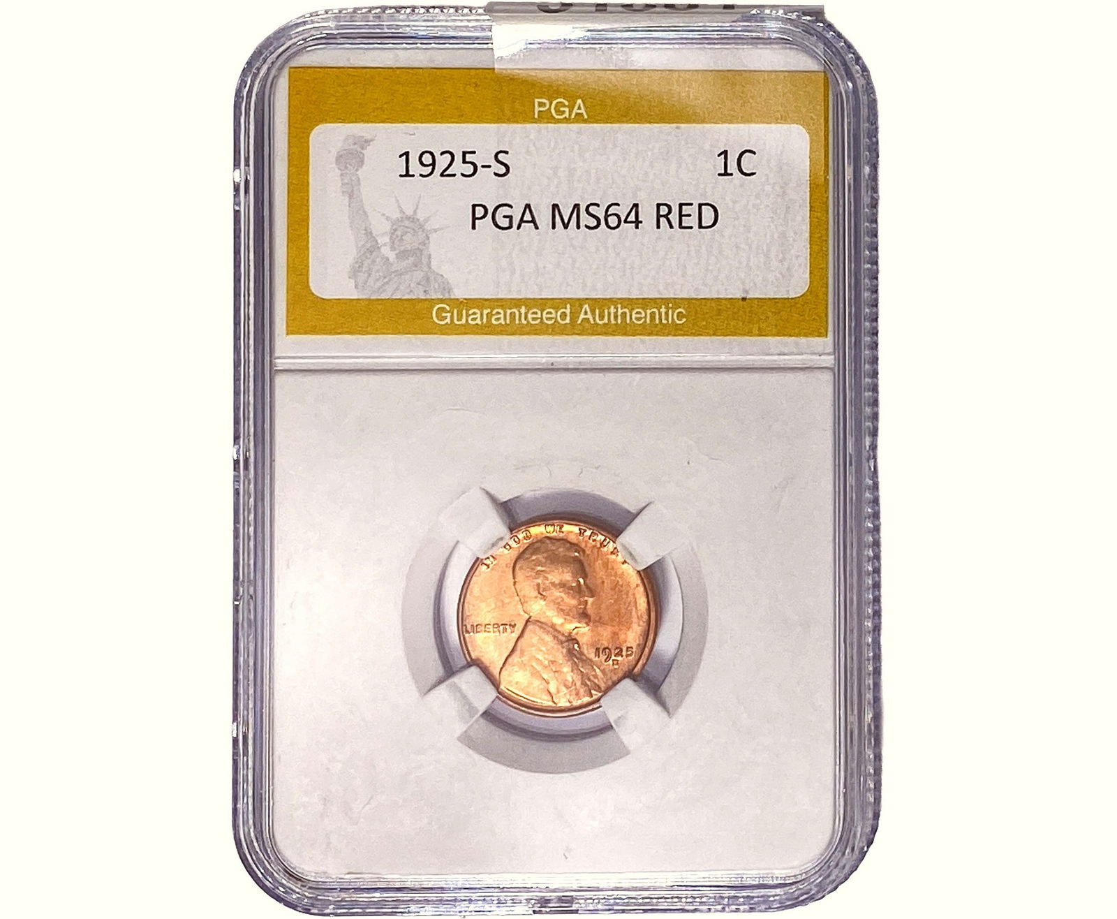 1925-S Wheat Cent PGA MS64 RED (1 of 2)