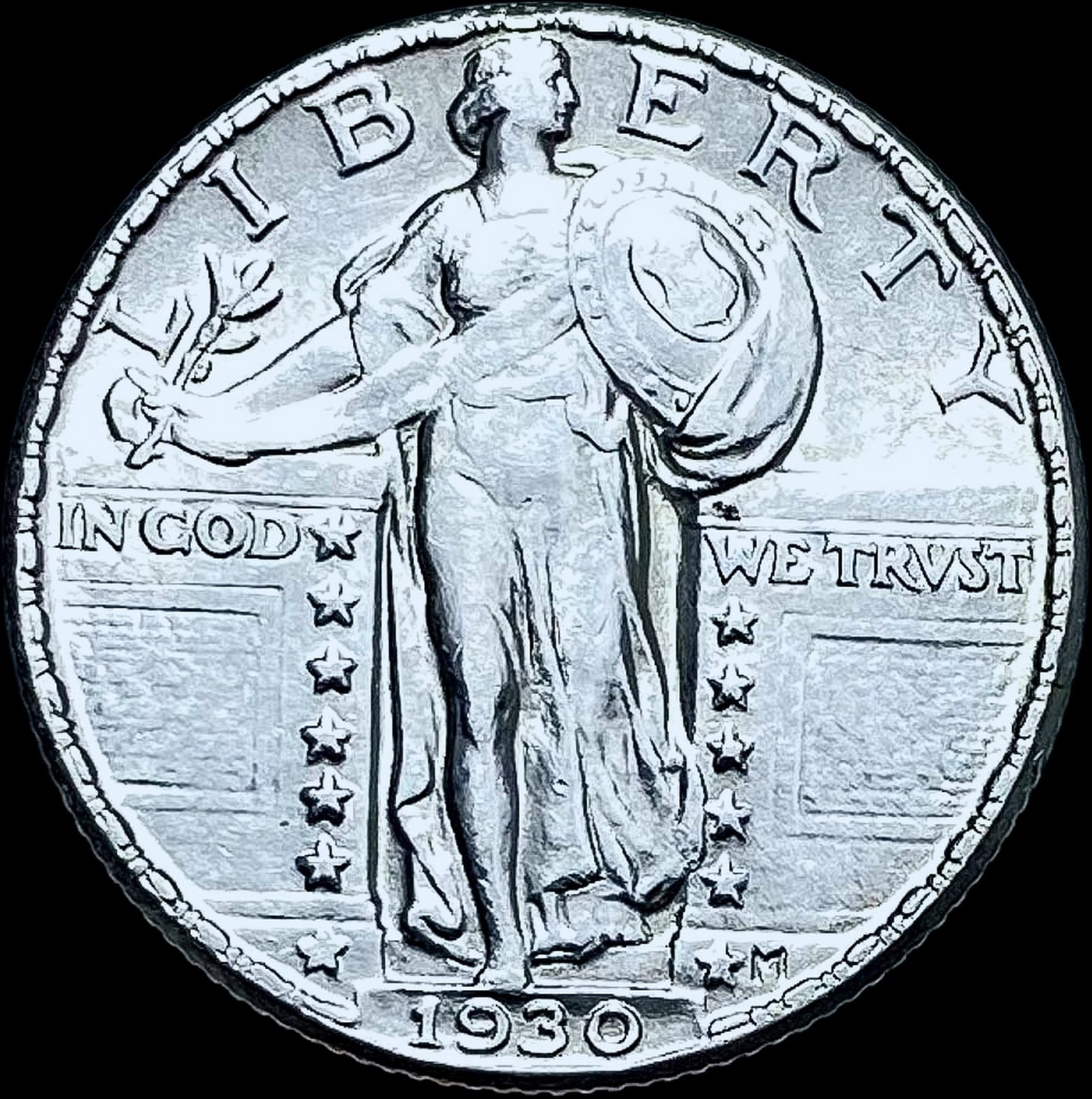 1930 Standing Liberty Quarter CHOICE BU: 1930 Standing Liberty Quarter CHOICE BU