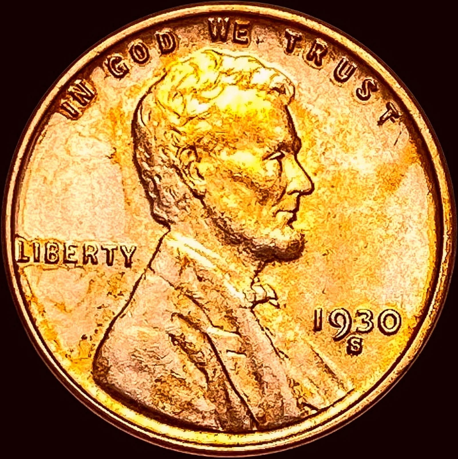 1930-S Red Lincoln Wheat Cent UNCIRCULATED (1 of 2)