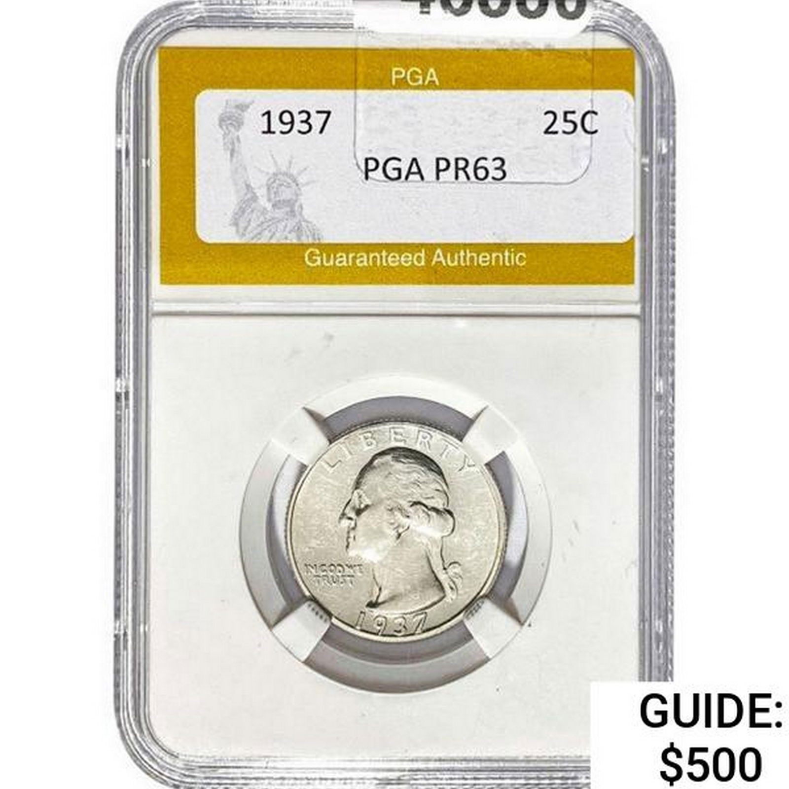 1937 Washington Silver Quarter PGA PR63 (1 of 2)