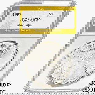 1992 American Silver Eagle PGA MS70: 1992 American Silver Eagle PGA MS70