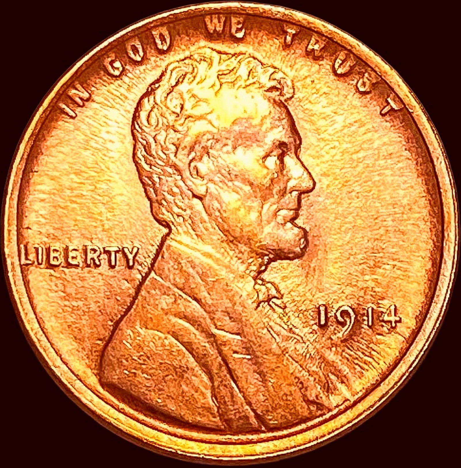 1914 Lincoln Wheat Cent CHOICE BU (1 of 2)