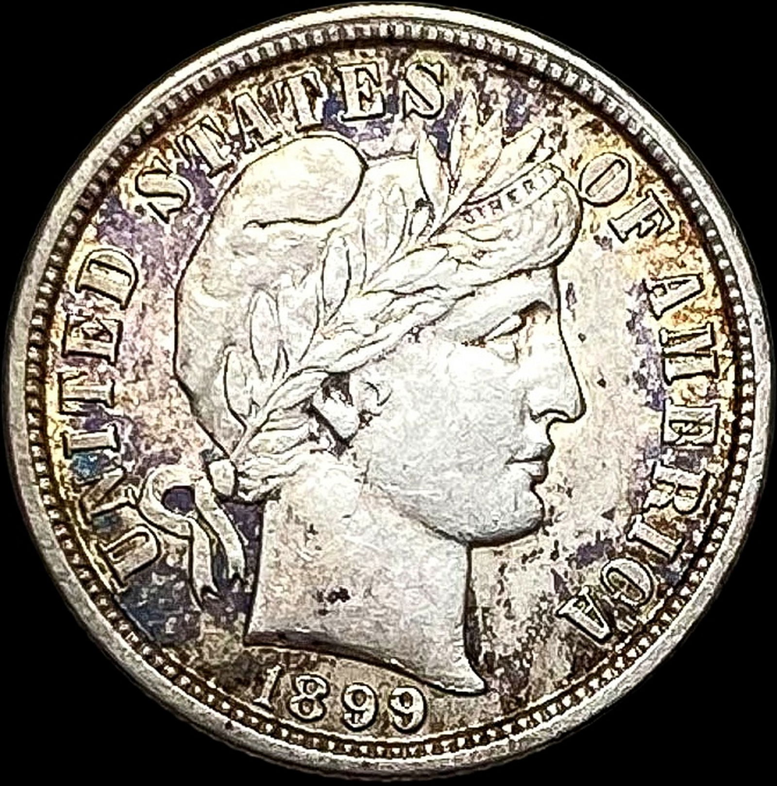 1899-S Silver Barber Dime CLOSELY UNCIRCULATED (1 of 2)