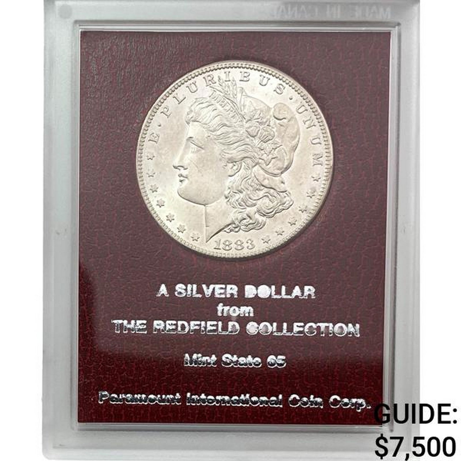 1883-S Morgan Silver Dollar REDFIELD MS65 (1 of 2)