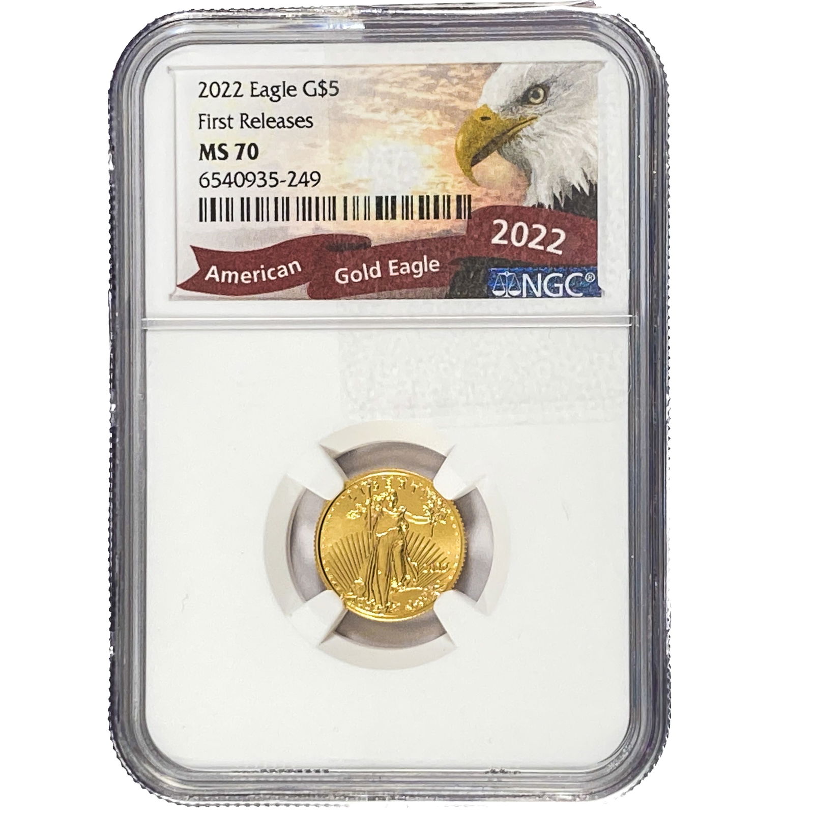 2022 $5 Gold Half Eagle NGC MS70 First Releases (1 of 2)