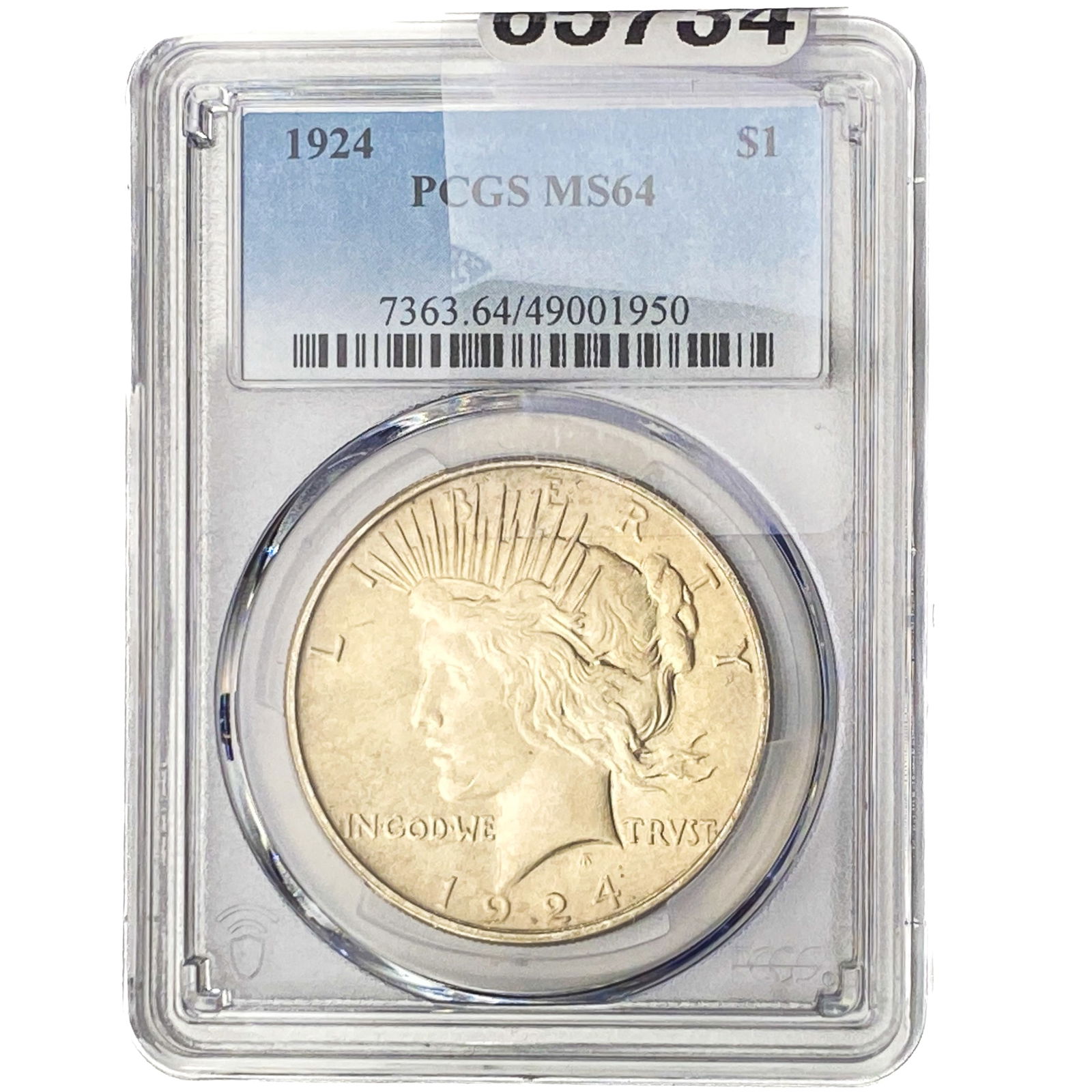 1924 Silver Peace Dollar PCGS MS64 (1 of 2)