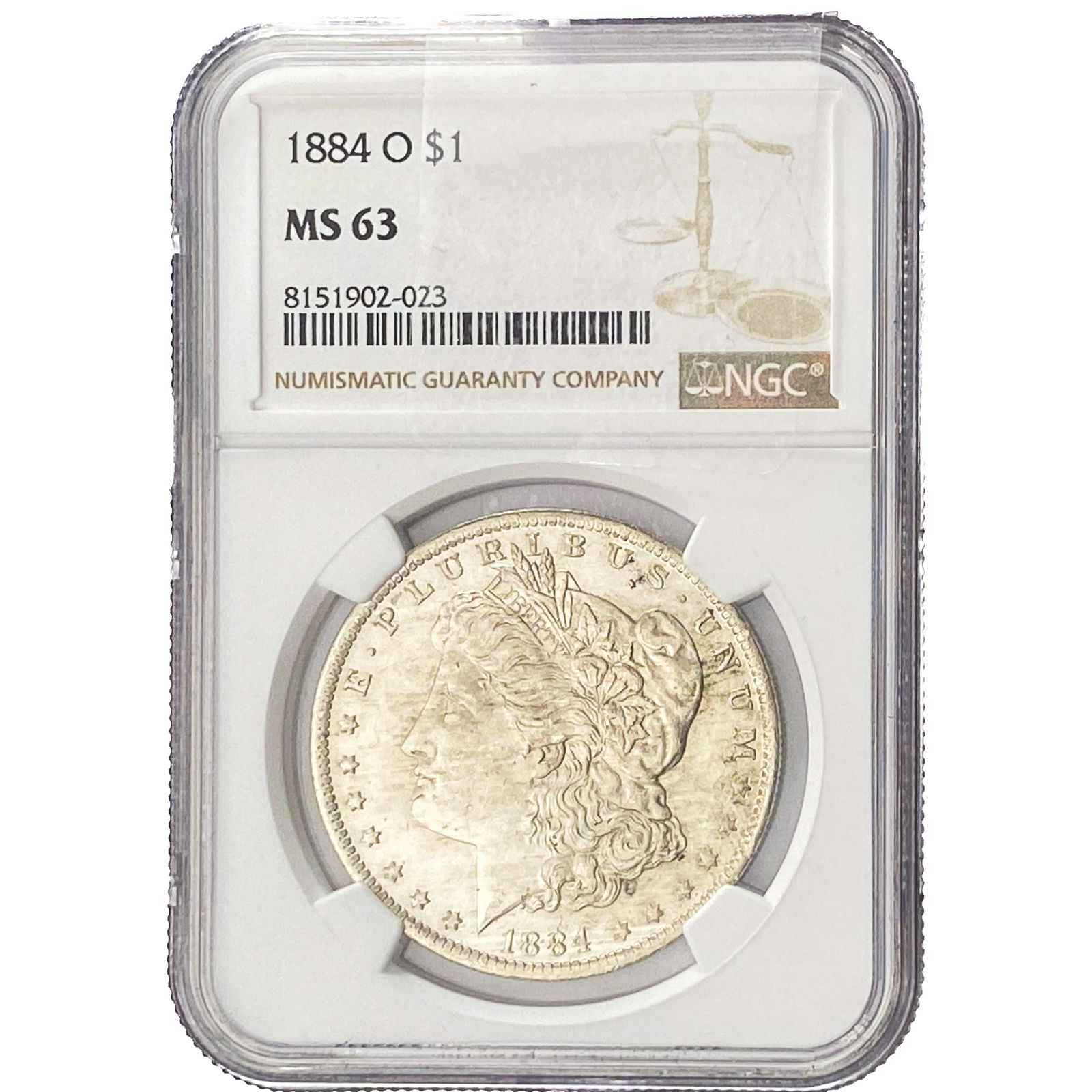 1884-O Morgan Silver Dollar NGC MS63 (1 of 2)