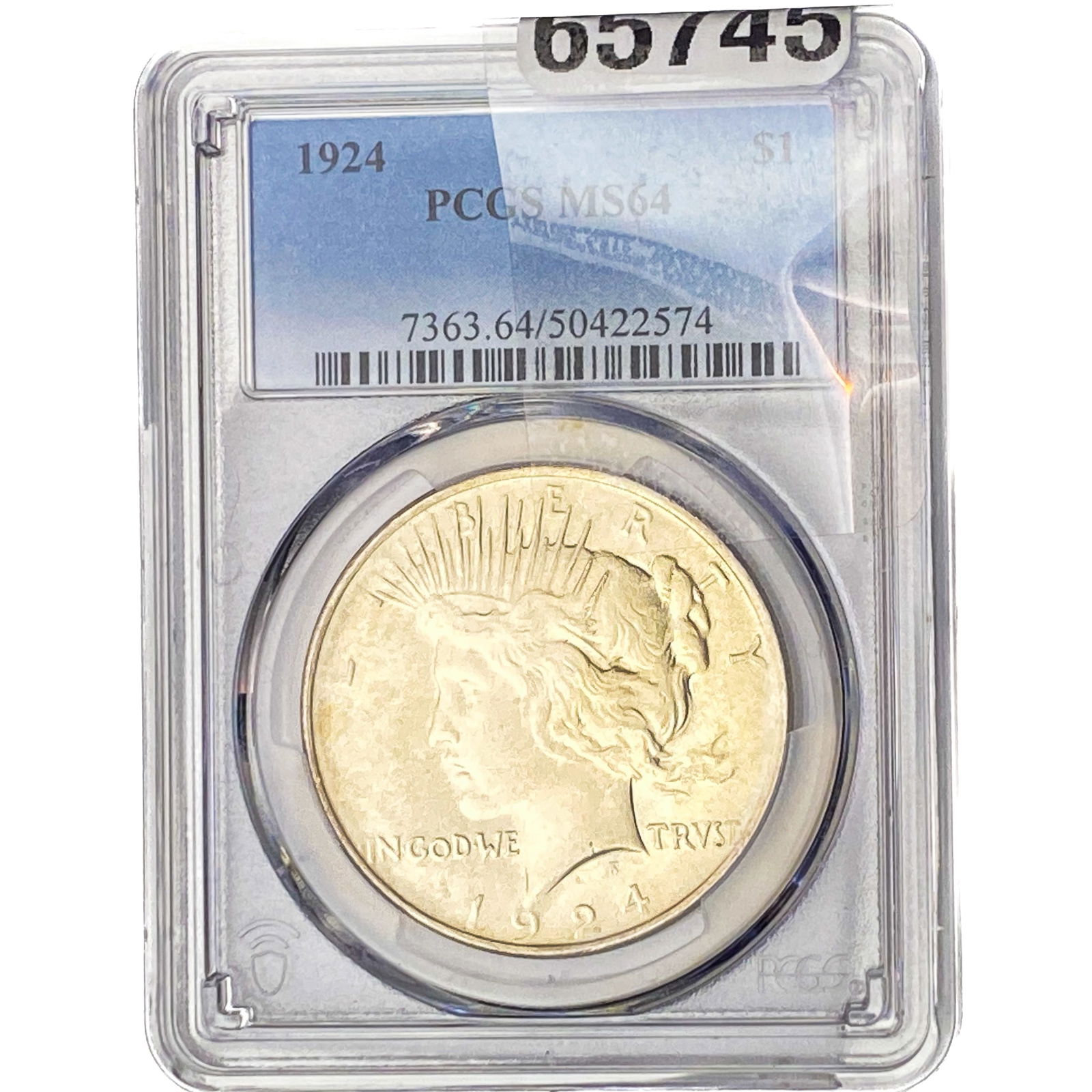 1924 Silver Peace Dollar PCGS MS64 (1 of 2)