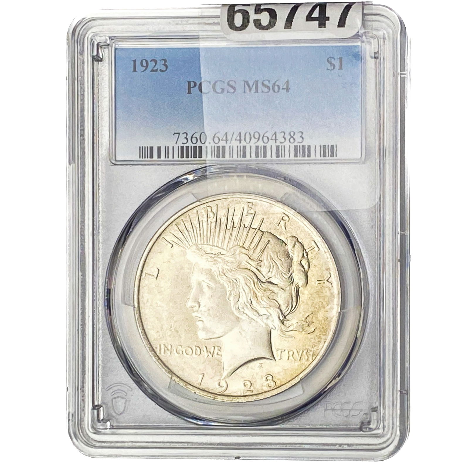 1923 Silver Peace Dollar PCGS MS64 (1 of 2)