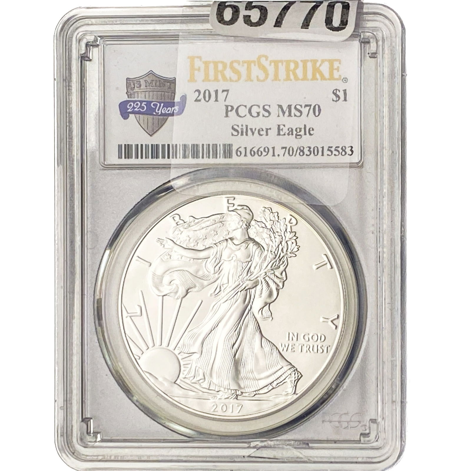 2017 Silver Eagle PCGS MS70 (1 of 2)