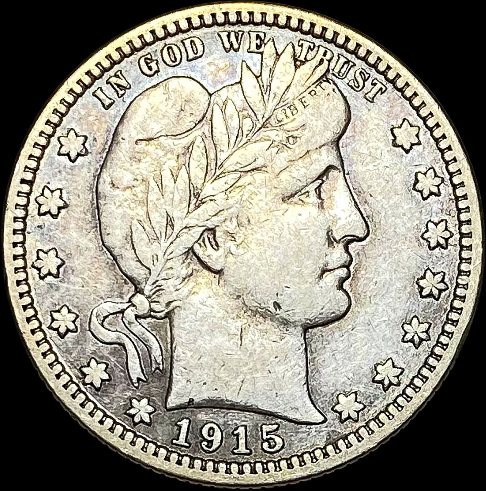 1915 Barber Silver Quarter LIGHTLY CIRCULATED (1 of 2)