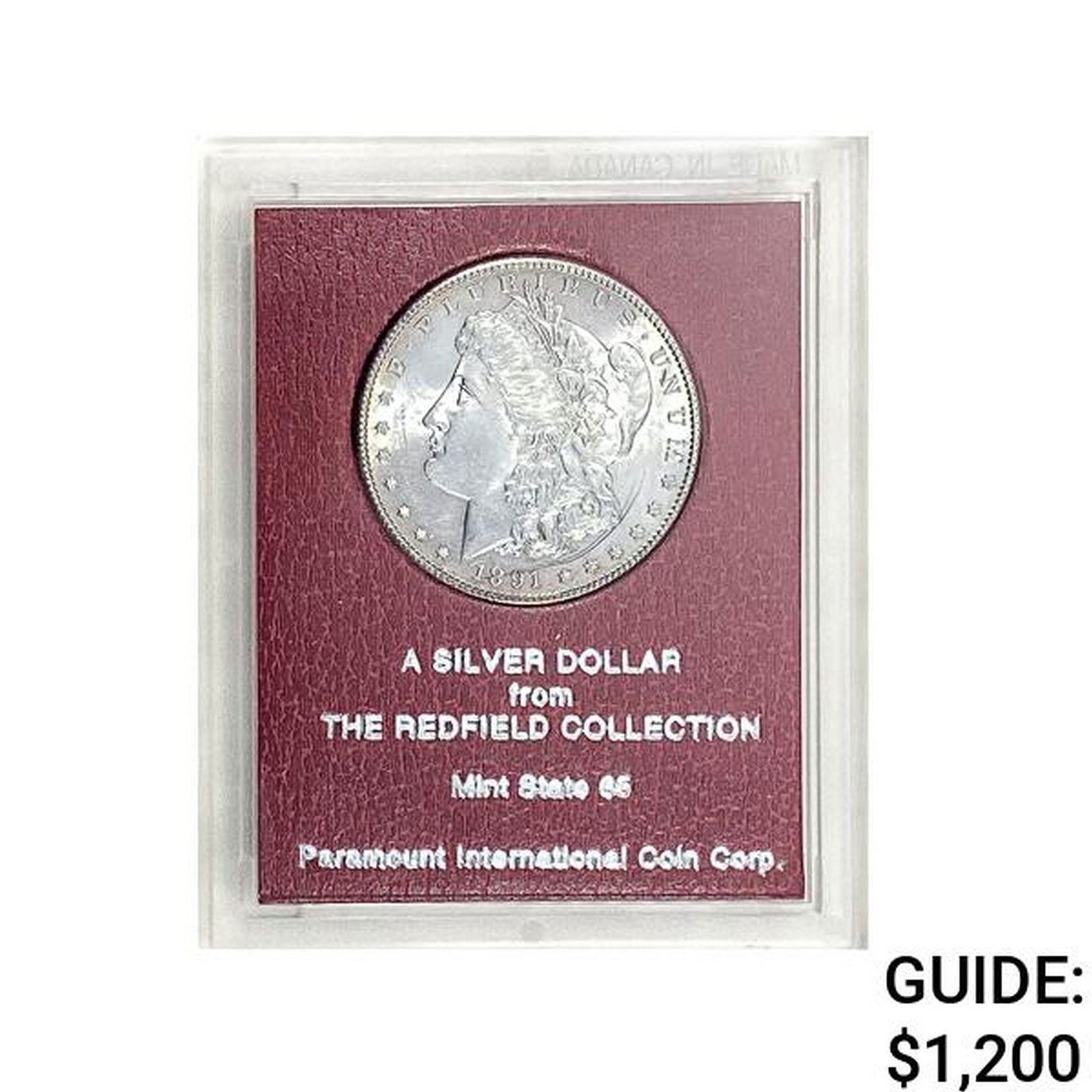 1891-S Morgan Silver Dollar REDFIELD MS65 (1 of 2)
