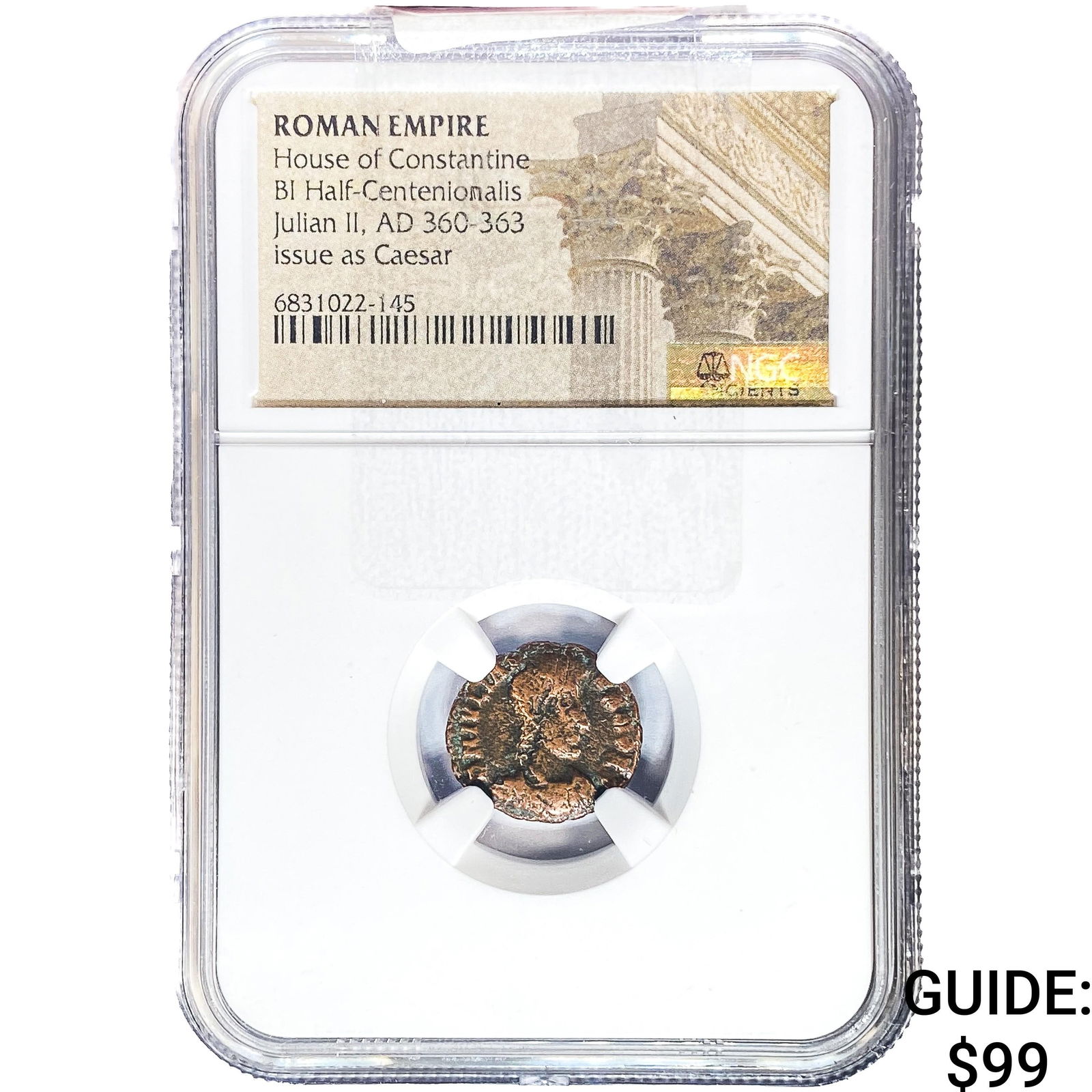 Roman Julian II, AD 360-363 BI Half-Centenionalis NGC (1 of 2)