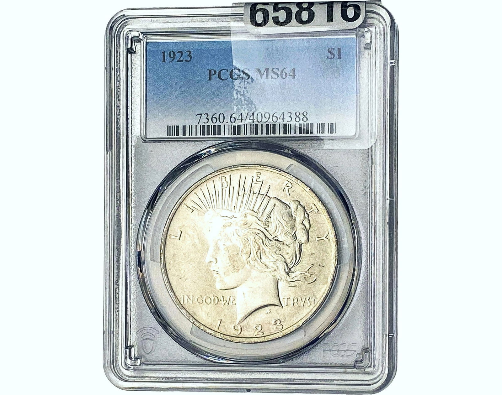 1923 Silver Peace Dollar PCGS MS64 (1 of 2)