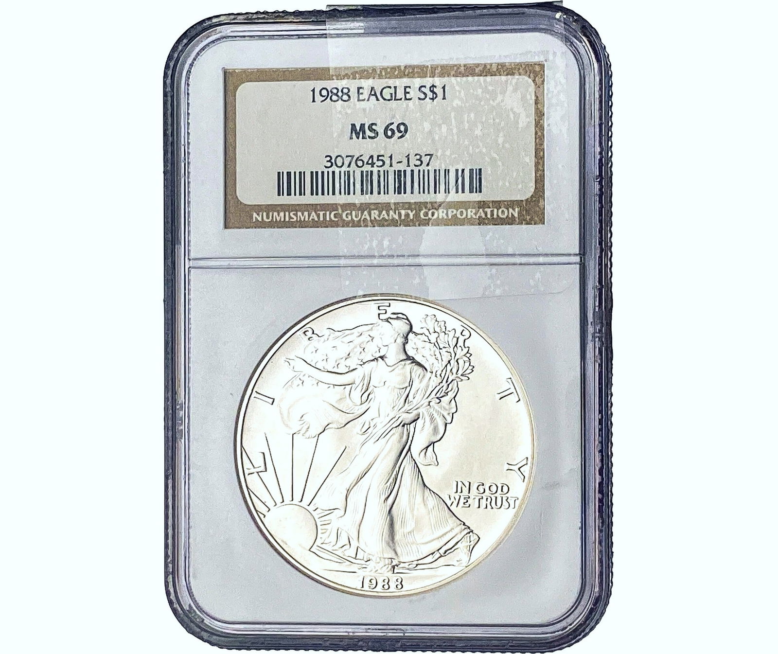 1988 Silver Eagle NGC MS69 (1 of 2)