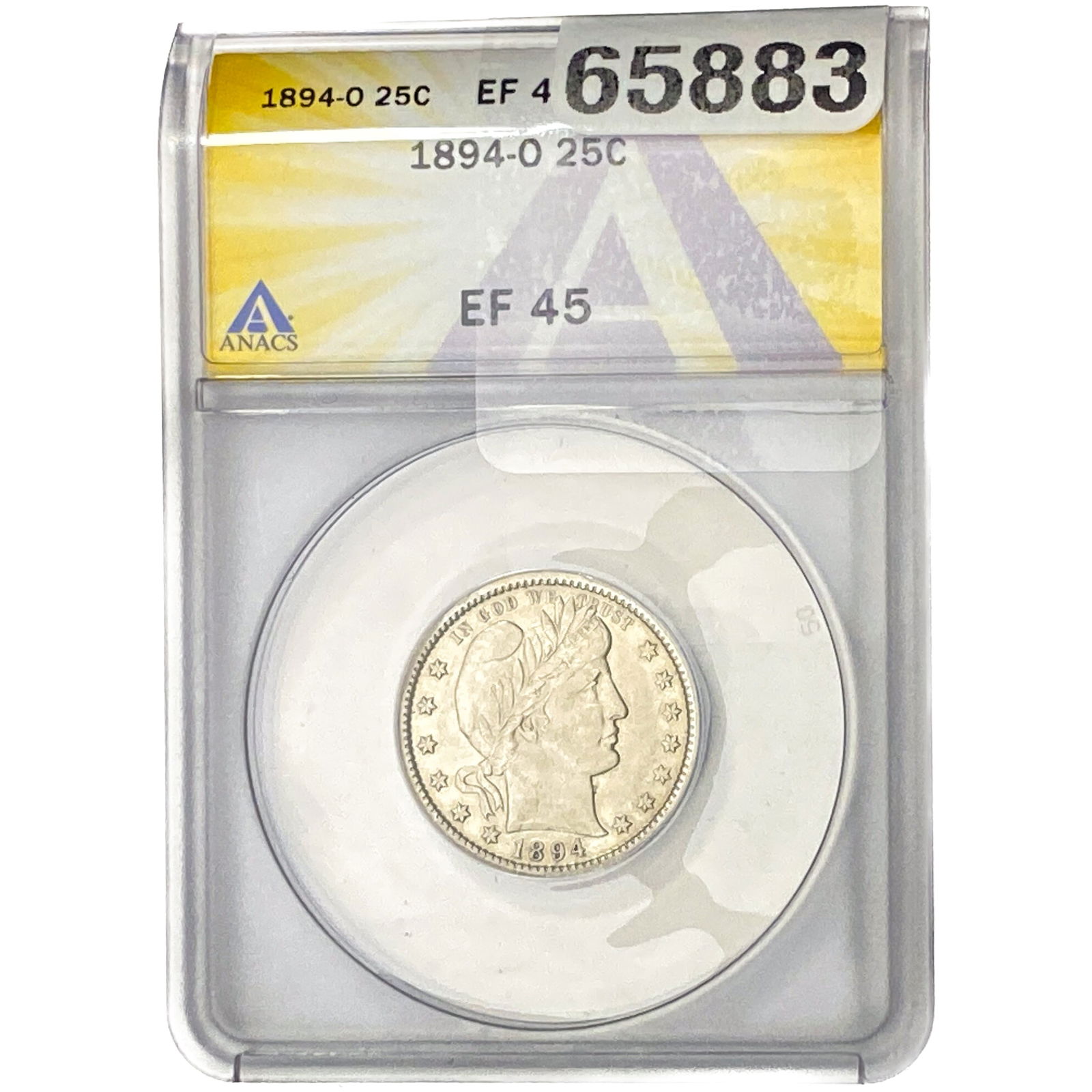 1894-O Barber Quarter ANACS EF45 (1 of 2)