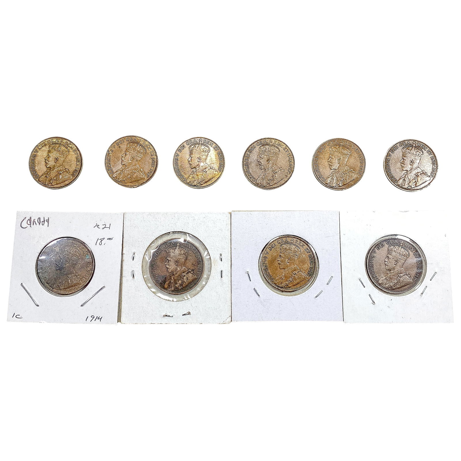 1914 High Grade Canada Large Cent  [10 Coins] (1 of 2)