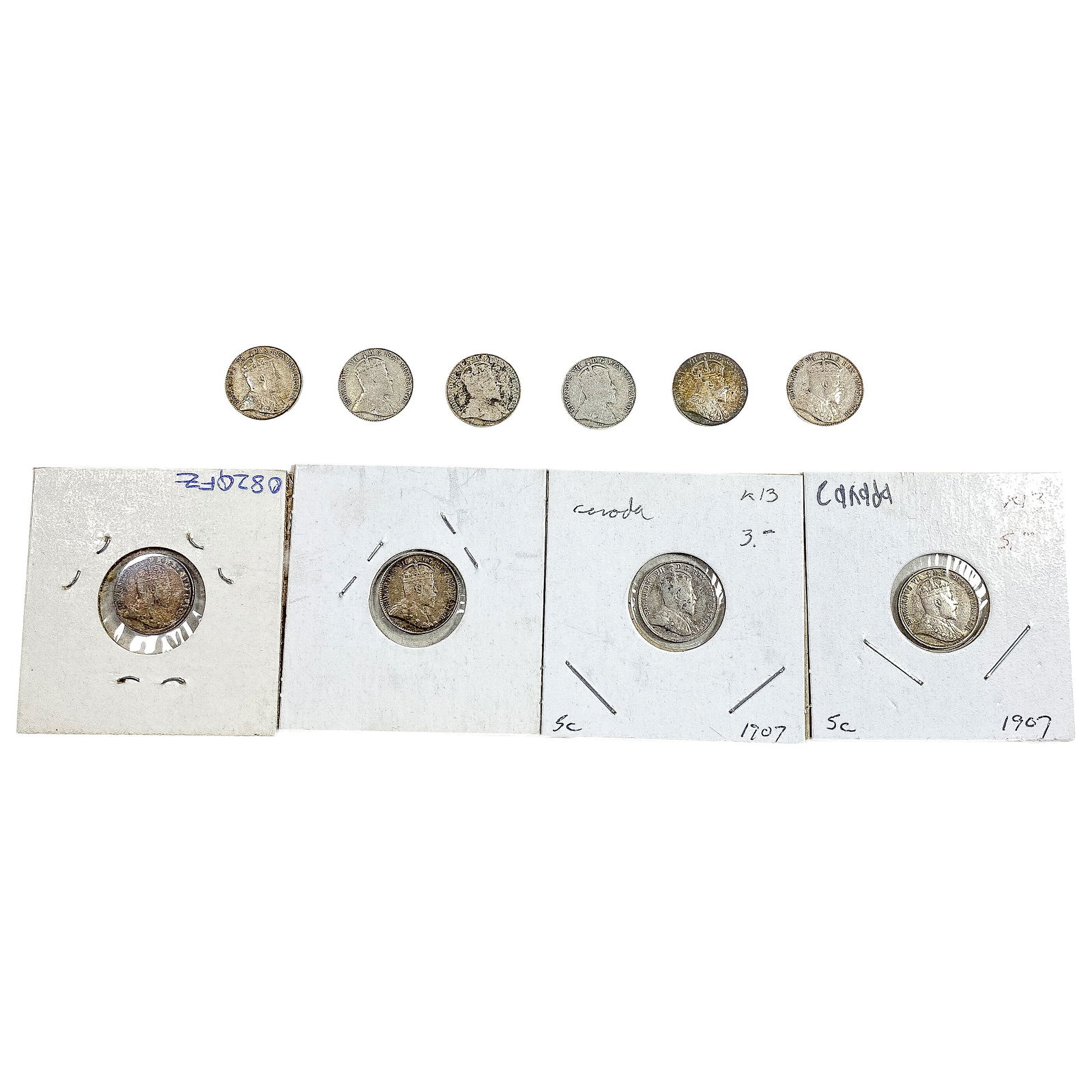 1907 Canada 5 Cent Silver  [10 Coins] (1 of 2)