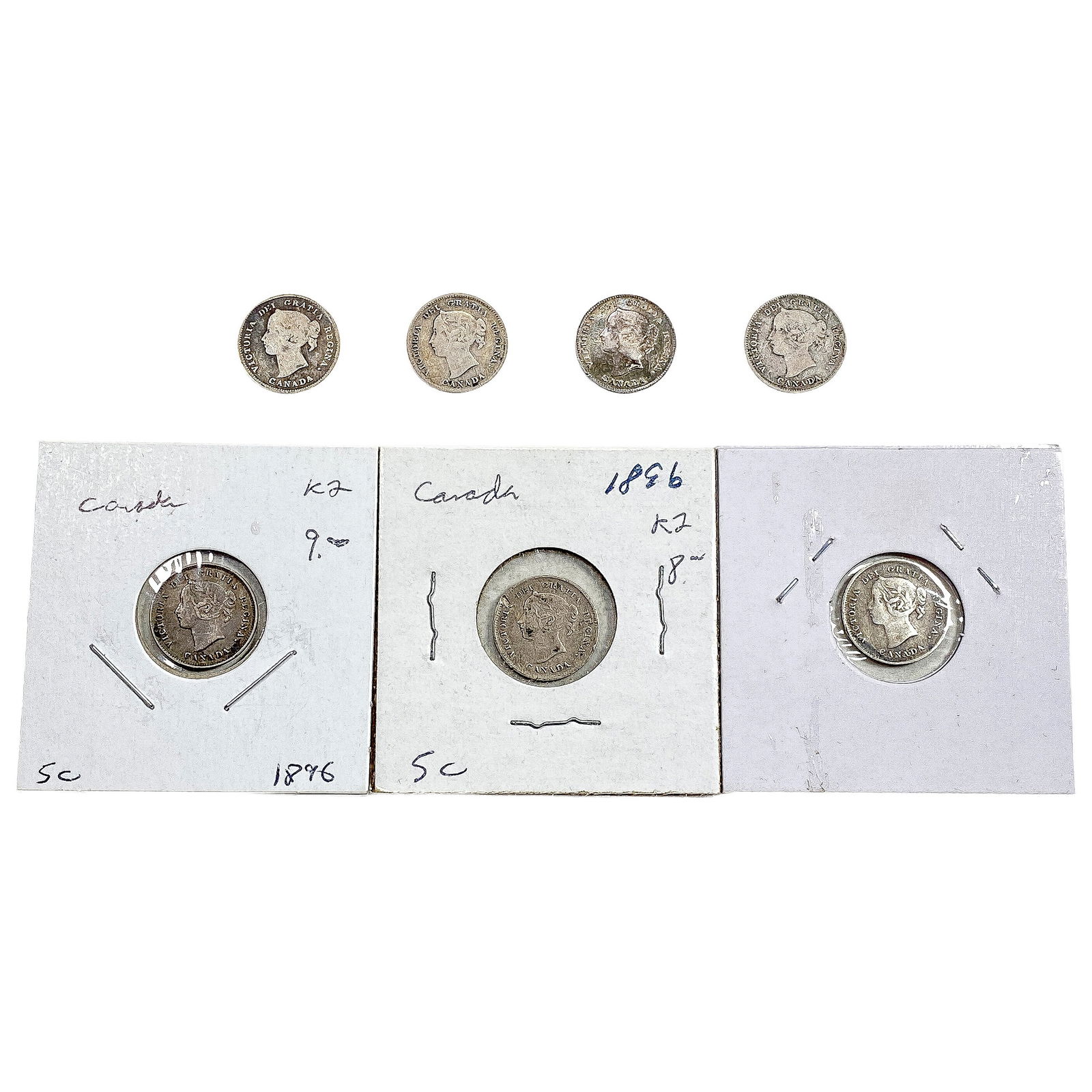 1896 Better Date Canada 5 Cent Silver  [7 Coins] (1 of 2)