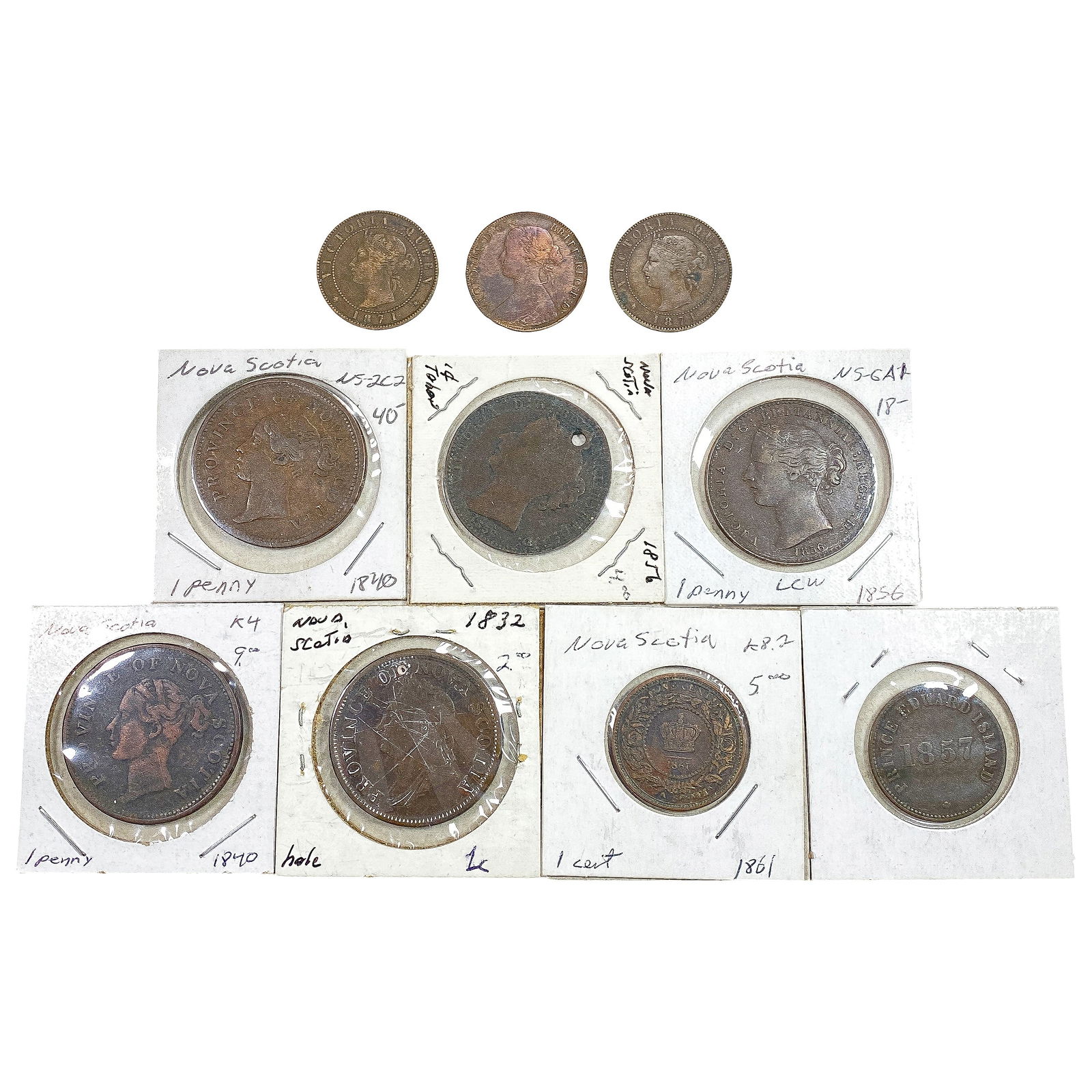 1840-1871 Canadian Provincial Tokens  [10 Coins] (1 of 2)