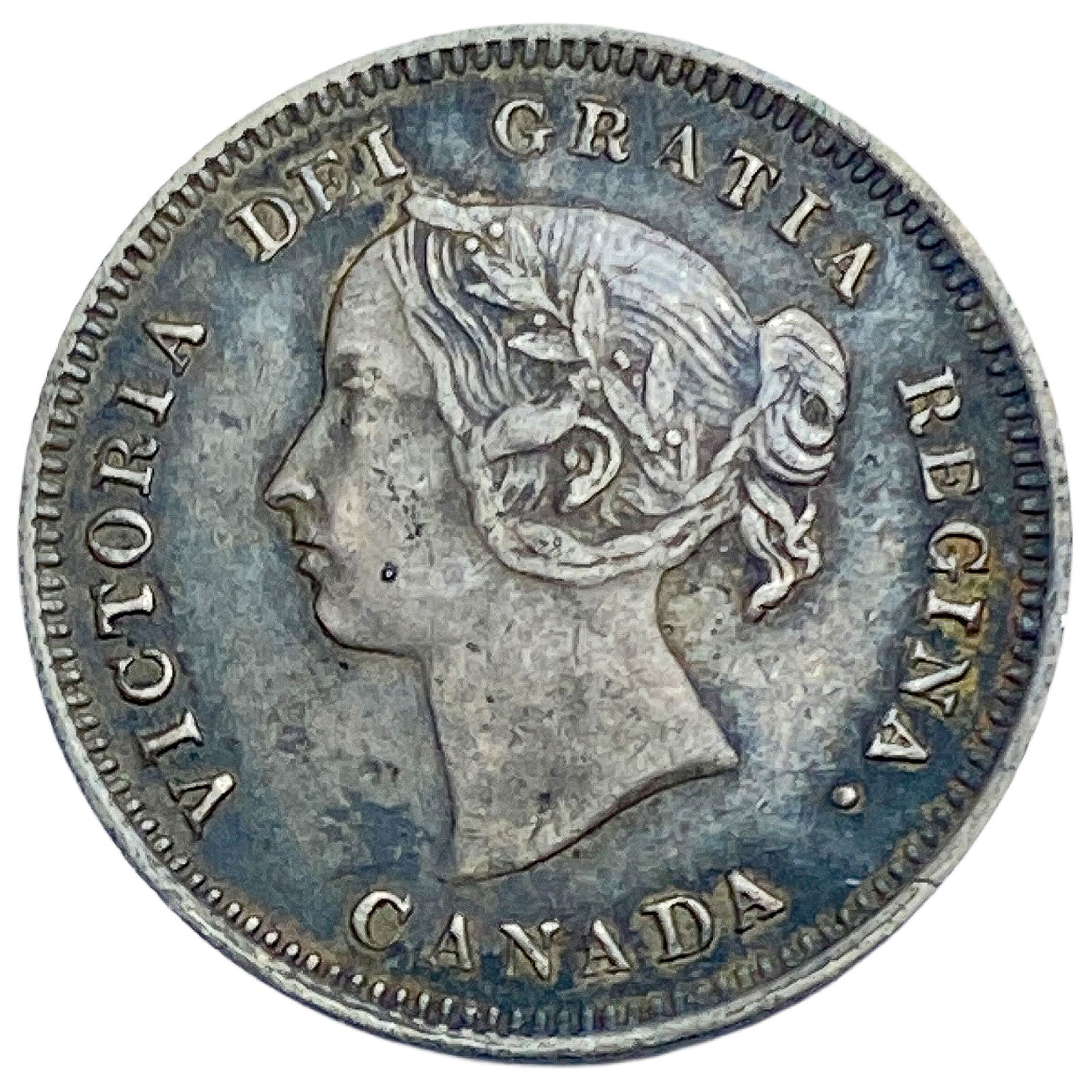1890-H Canada 5 Cent silver XF (1 of 2)