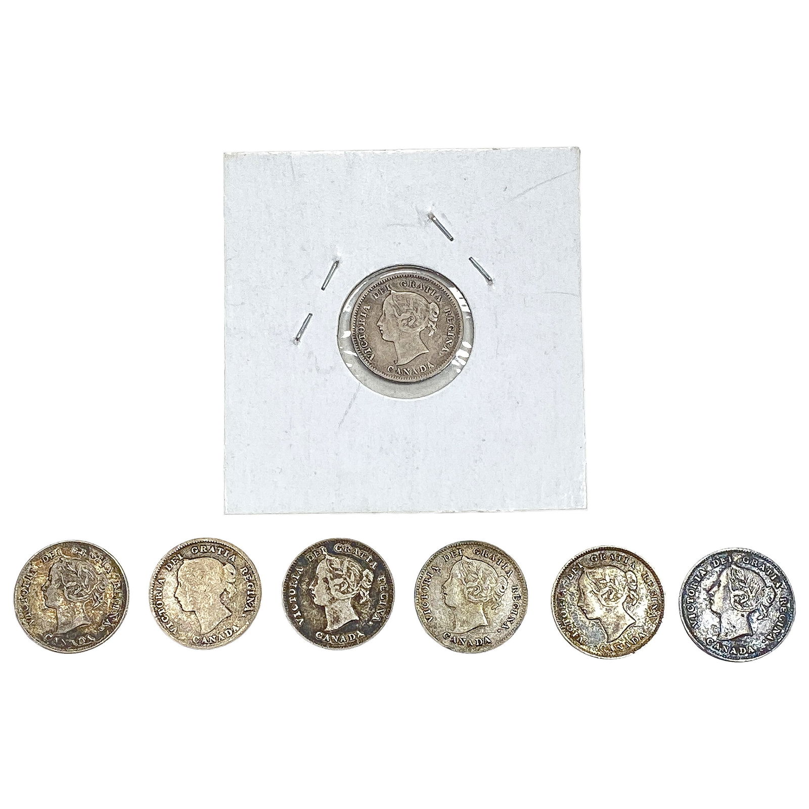 1891 Better Date Canada 5 Cent Silver  [7 Coins] (1 of 2)