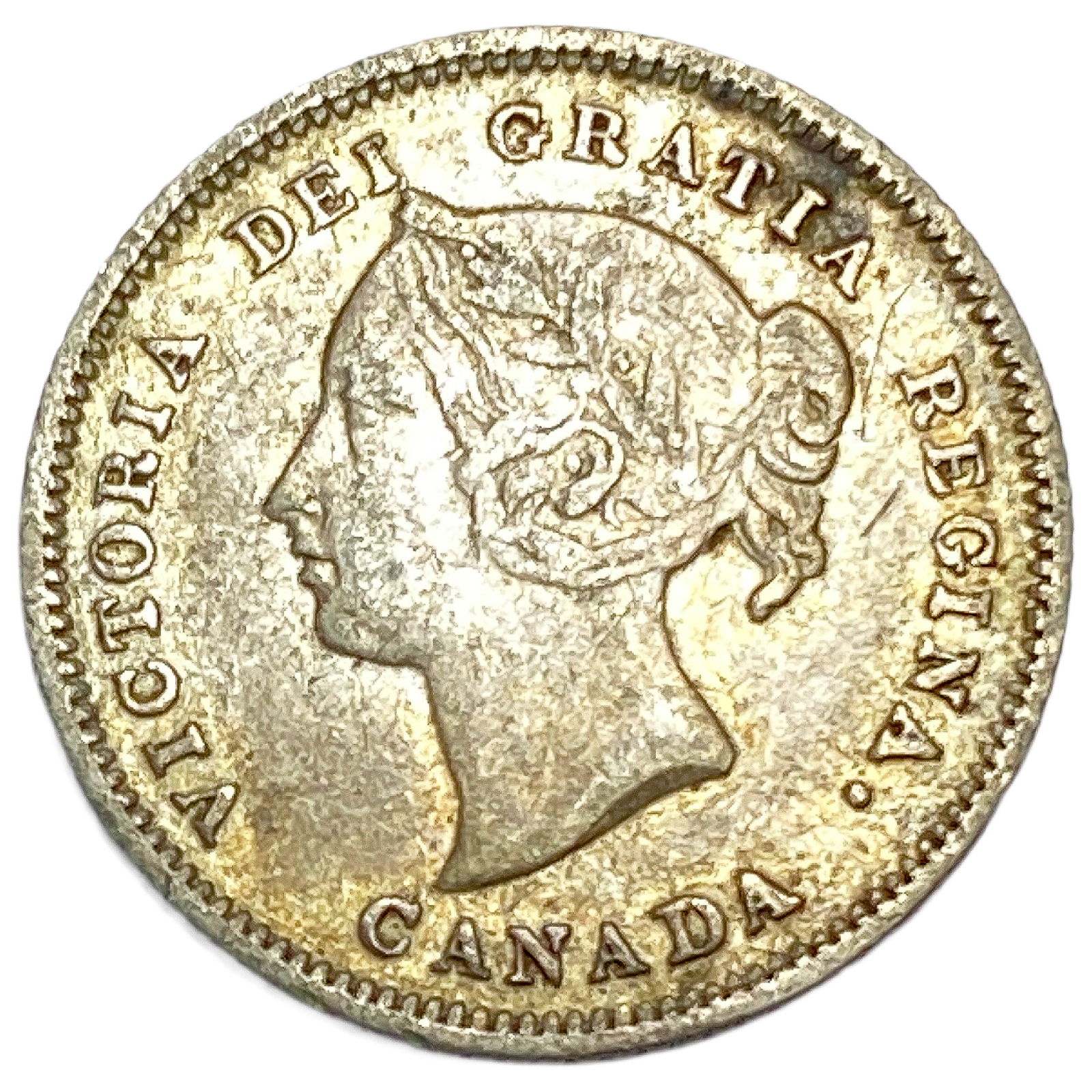 1881-H Canada 5 Cent Silver VF (1 of 2)