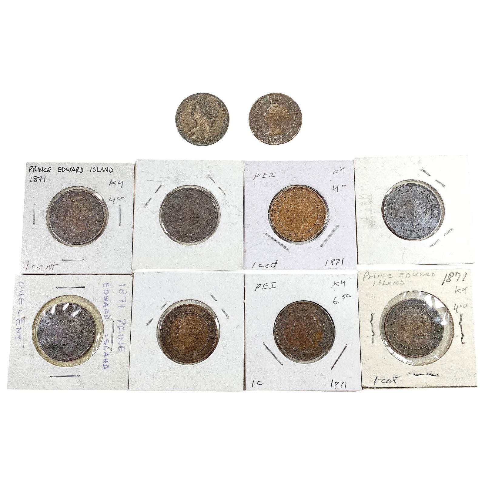 1861-1871 Canadian Provincial Tokens  [10 Coins] (1 of 2)