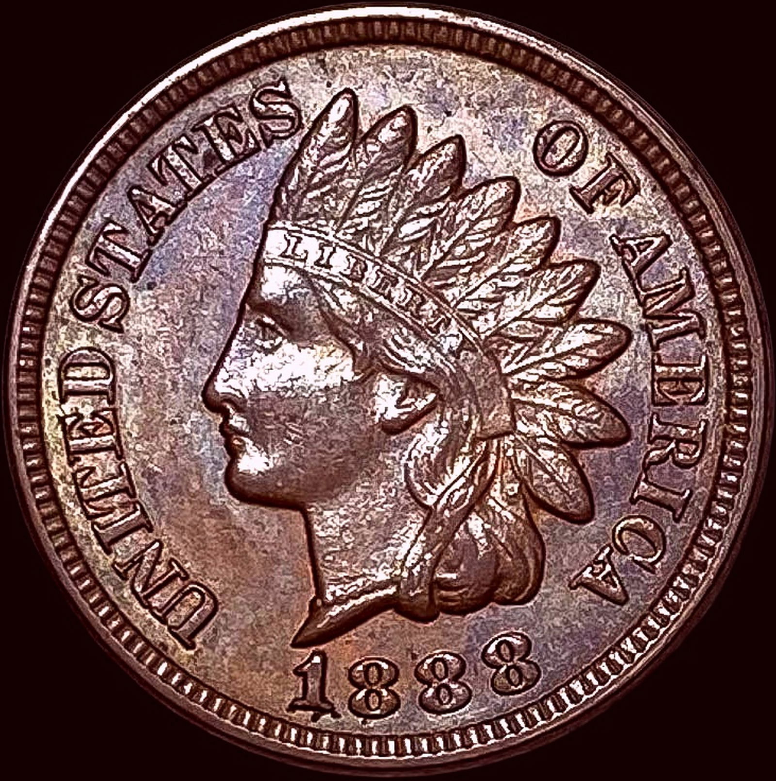 1888 BN Indian Head Cent UNCIRCULATED (1 of 2)