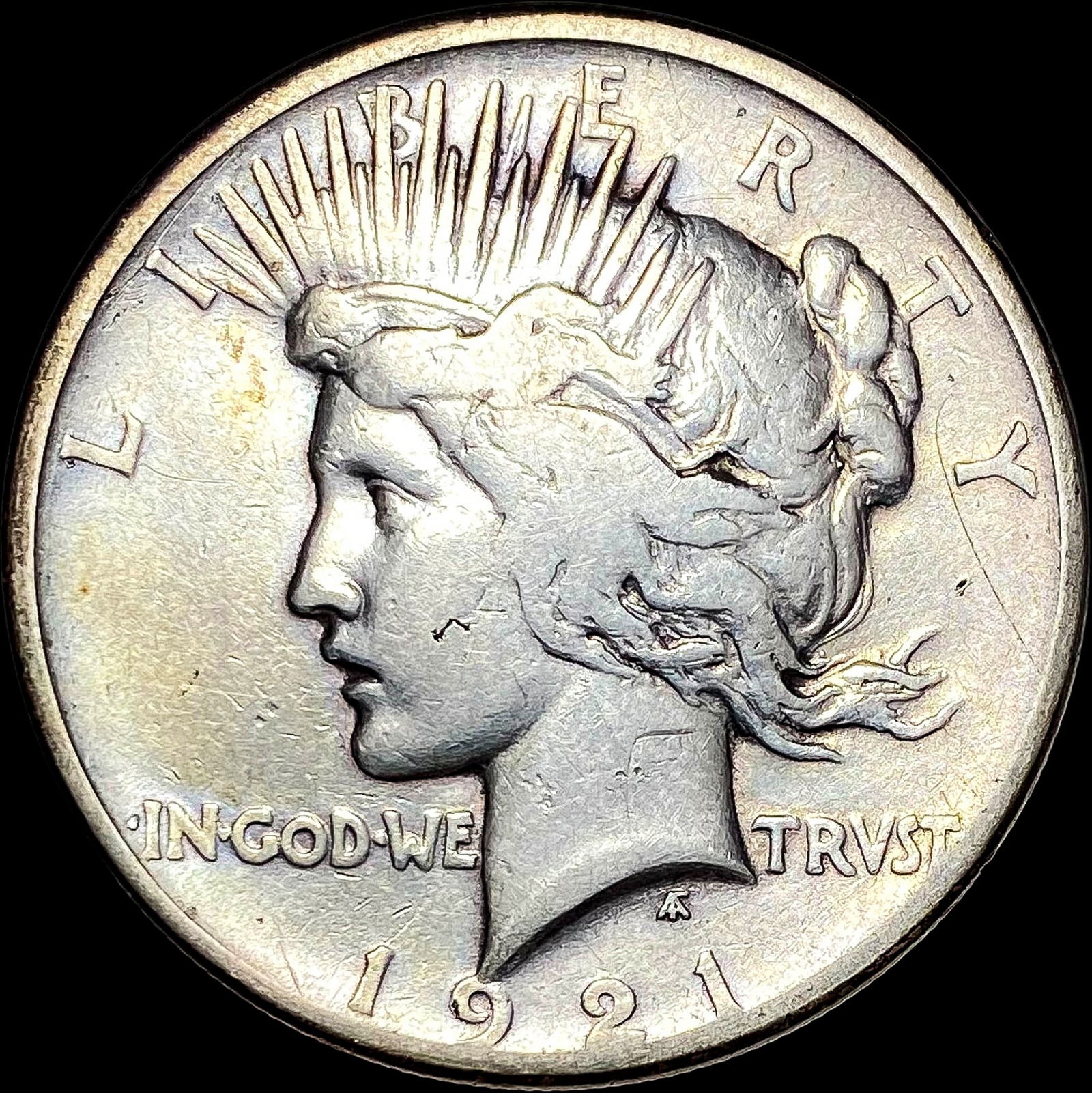 1921 Silver Peace Dollar NICELY CIRCULATED (1 of 2)
