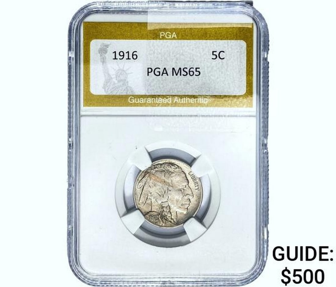 1916 Buffalo Nickel PGA MS65 (1 of 2)