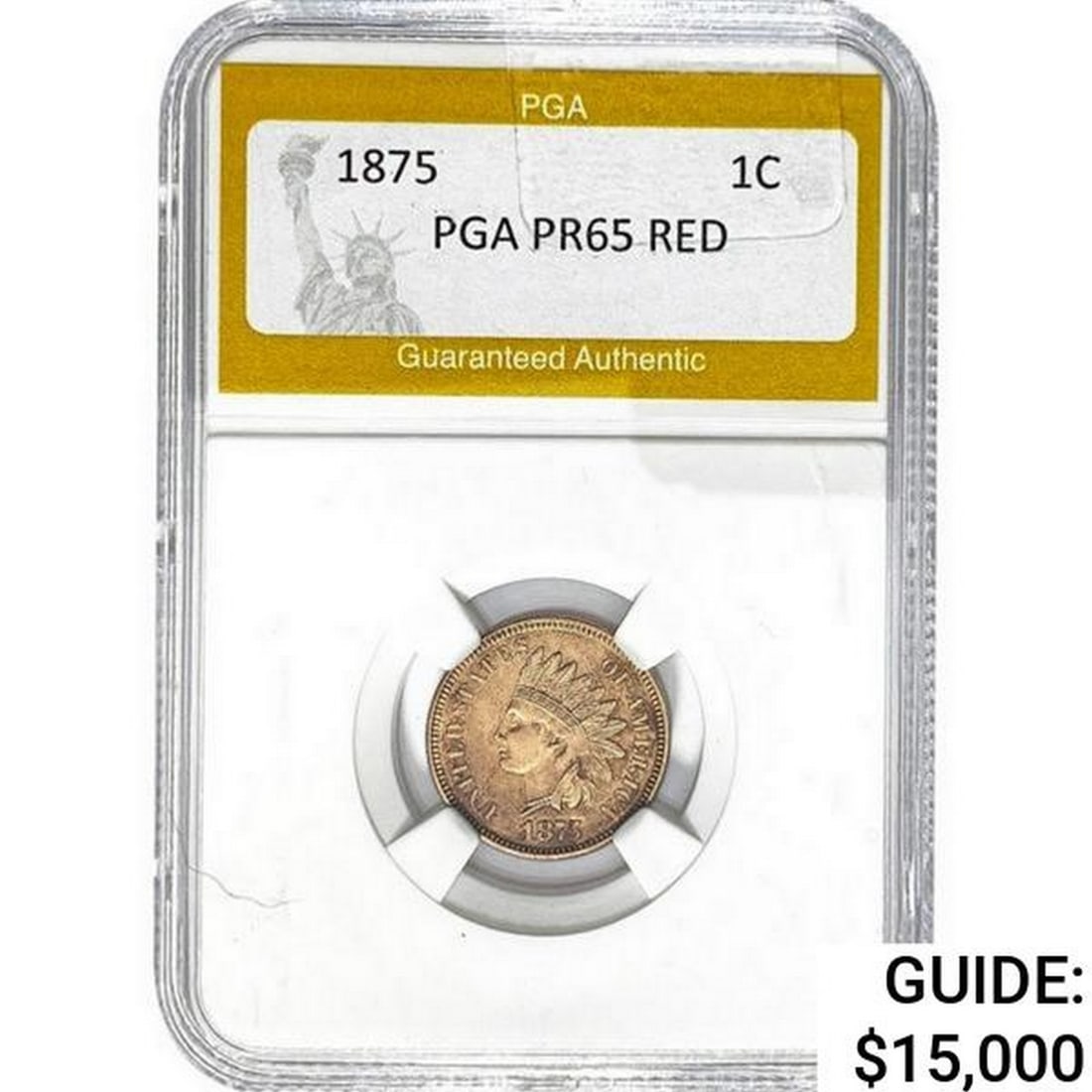 1875 Indian Head Cent PGA PR65 Red (1 of 2)