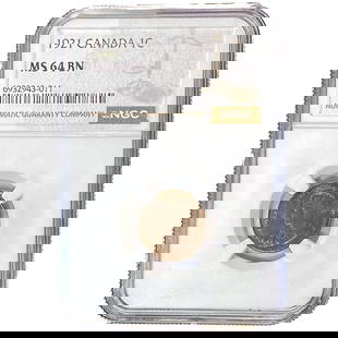 1921 Canada 1C NGC MS64 BN: 1921 Canada 1C NGC MS64 BN