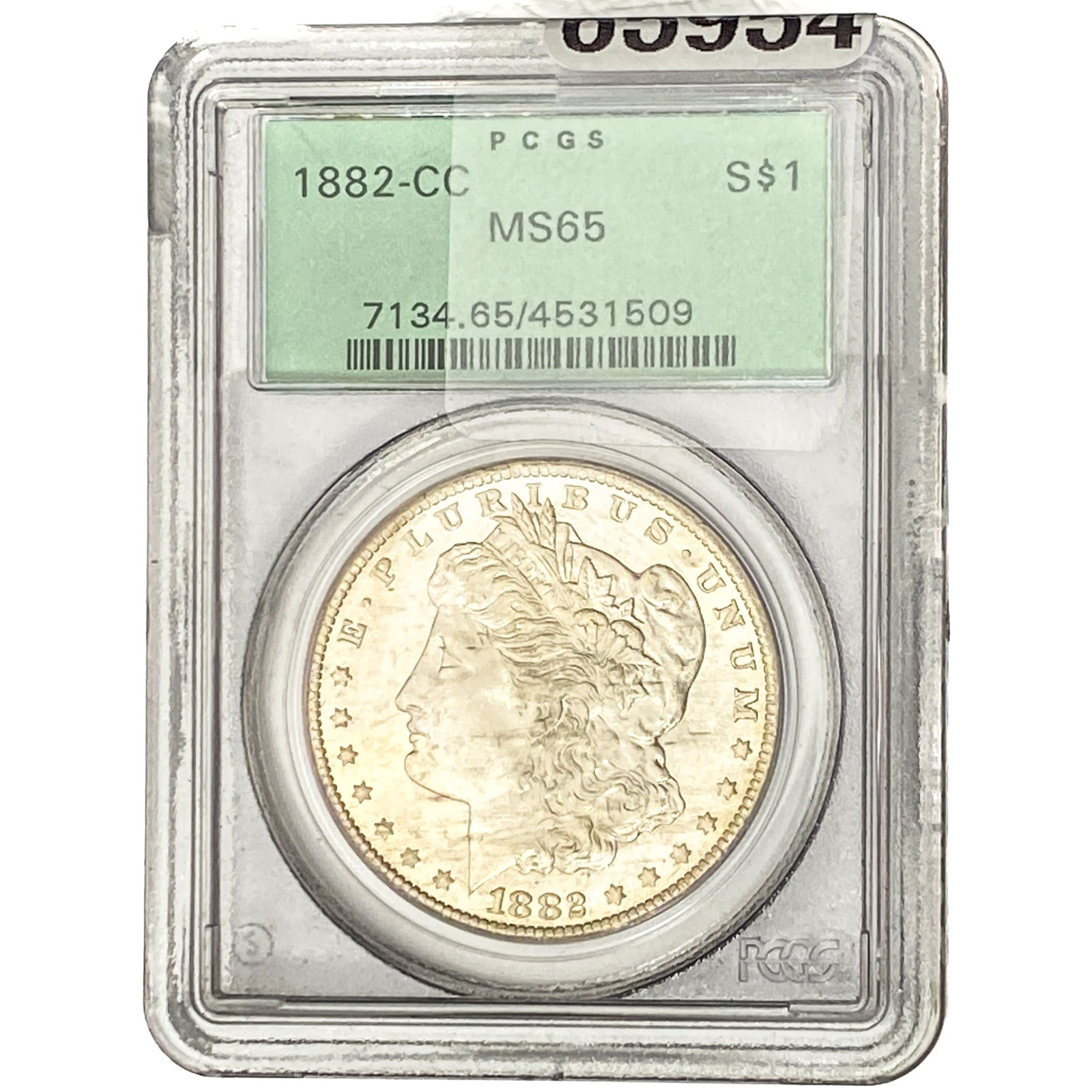 1882-CC Morgan Silver Dollar PCGS MS65 (1 of 2)