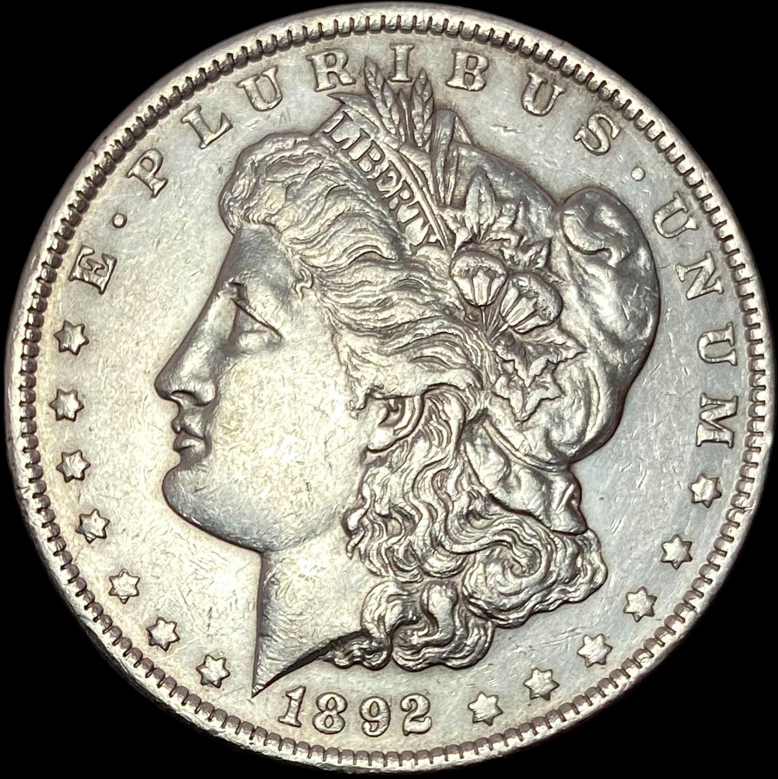 1892 Silver Morgan Dollar CLOSELY UNCIRCULATED (1 of 2)
