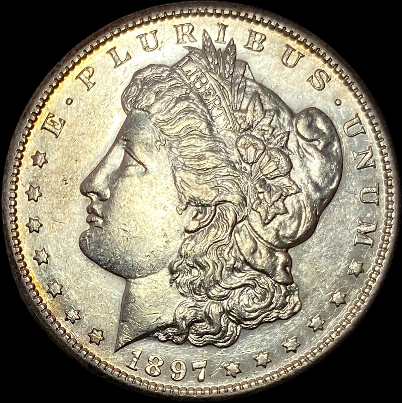 1897-S Silver Morgan Dollar CLOSELY UNCIRCULATED (1 of 2)