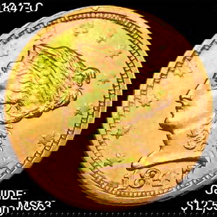 1847-O $2.50 Gold Quarter Eagle CHOICE BU: 1847-O $2.50 Gold Quarter Eagle CHOICE BU