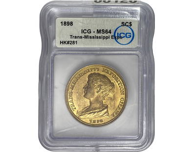 1898 Trans-Mississippi Expo ICG MS64: 1898 Trans-Mississippi Expo ICG MS64