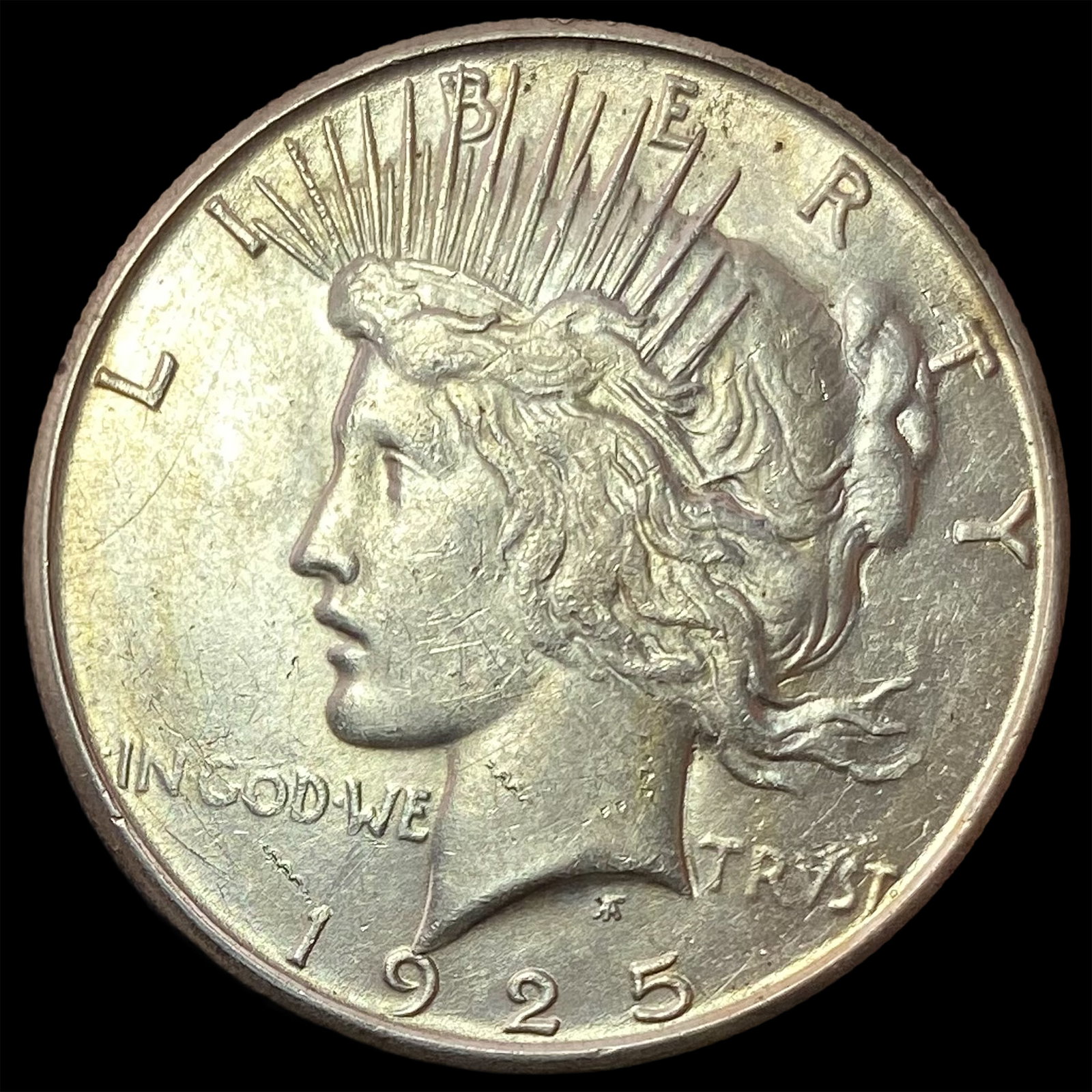 1925-S Silver Peace Dollar NICELY CIRCULATED: 1925-S Silver Peace Dollar NICELY CIRCULATED