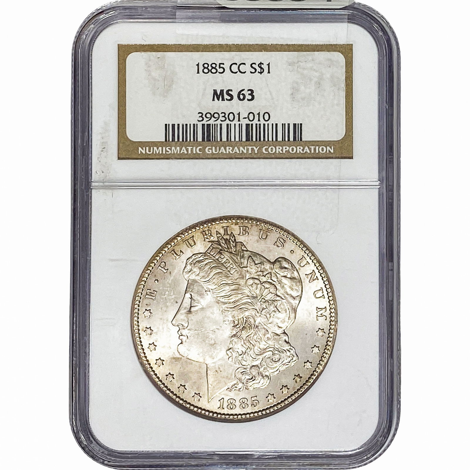 1885-CC Morgan Silver Dollar NGC MS63 (1 of 2)